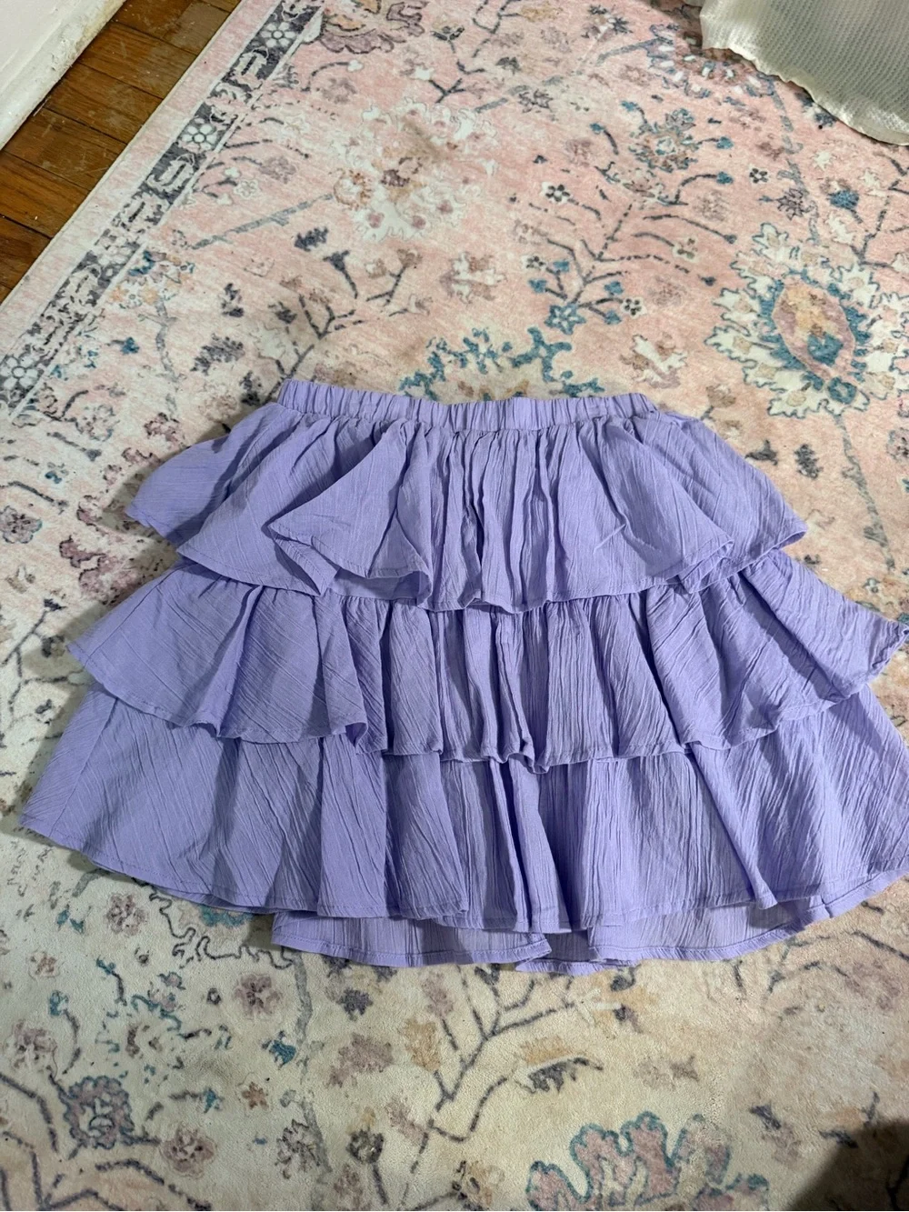 BearPaw Lavender Tiered Ruffle Skirt
